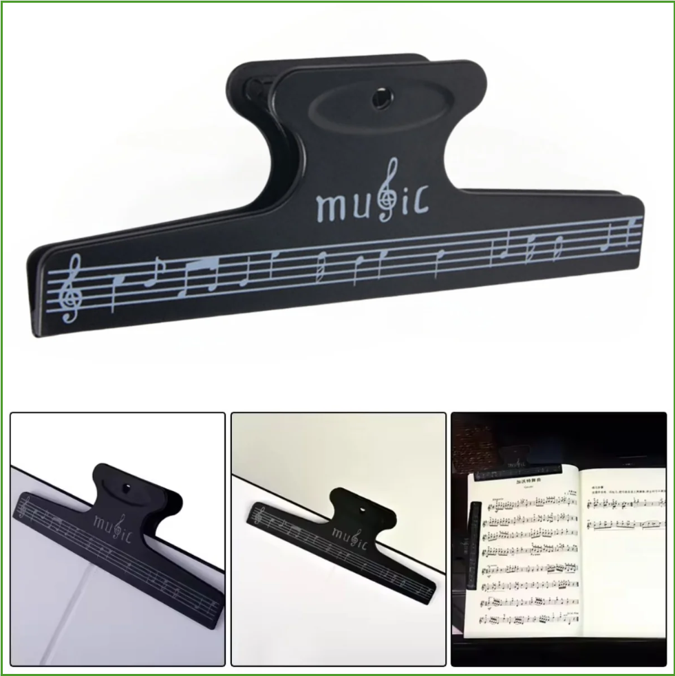 Musical Instruments List - Sheet Music Clips Book Page Note