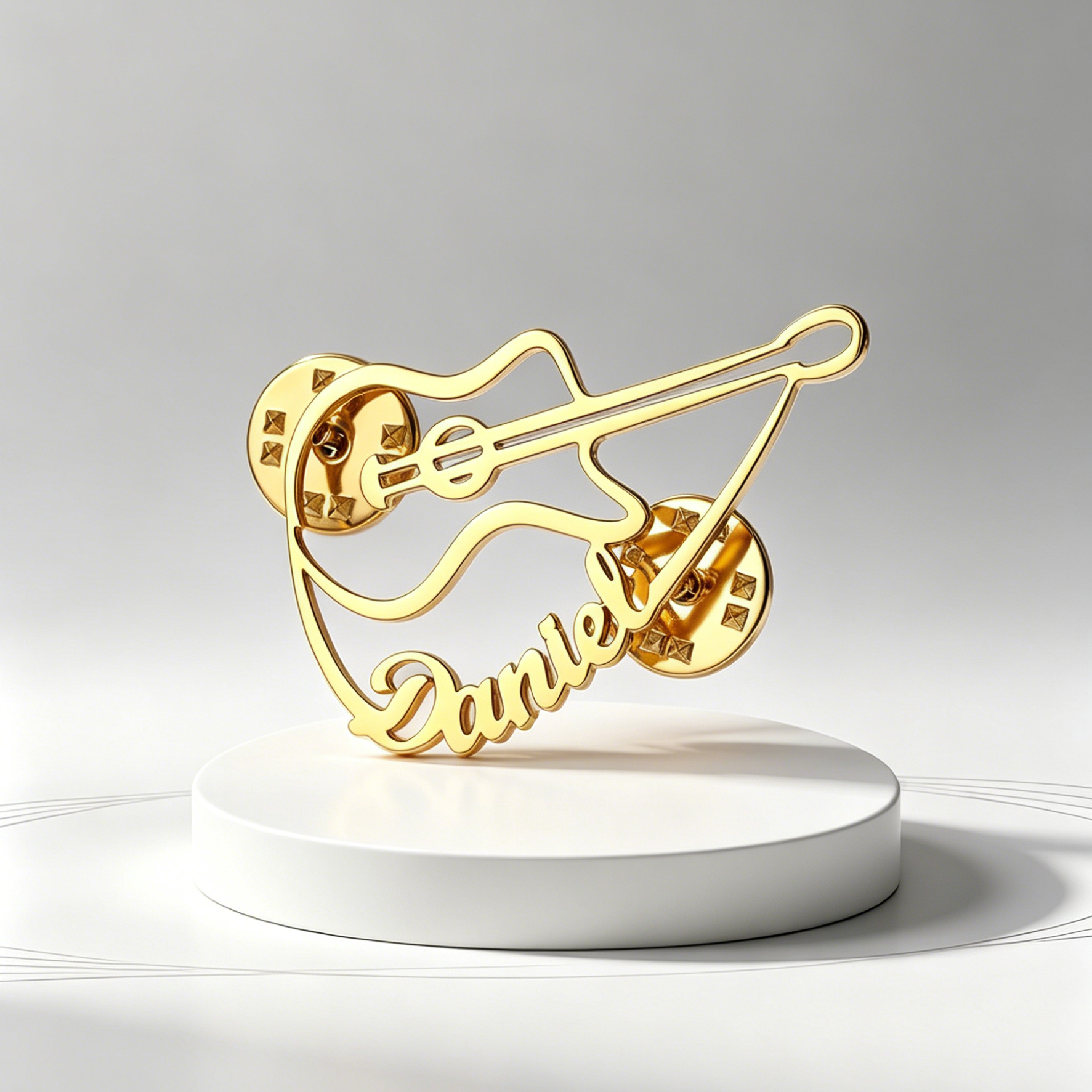 Custom Violin Pin Brooch Stain - Musical Instrument With Name review and price