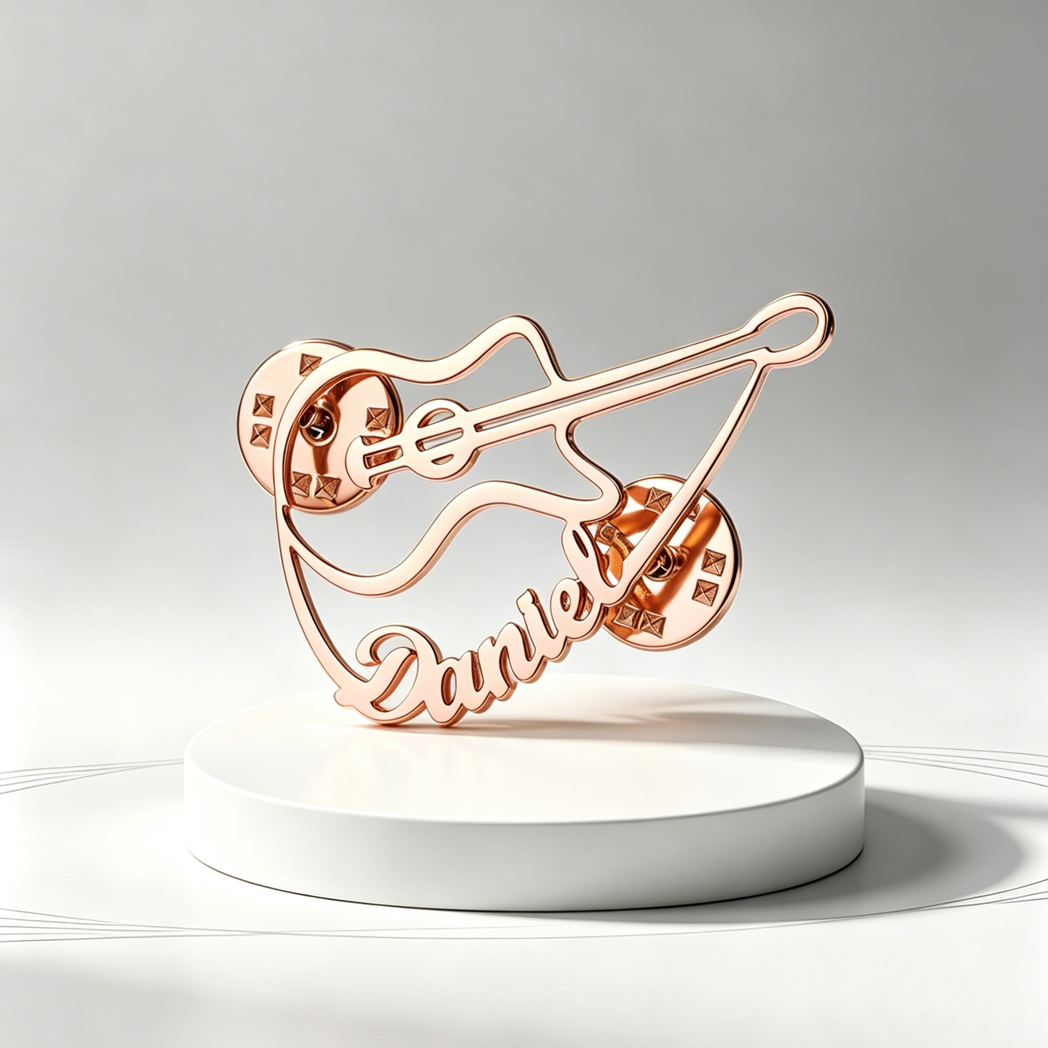 Custom Violin Pin Brooch Stain - Musical Instrument With Name review and price