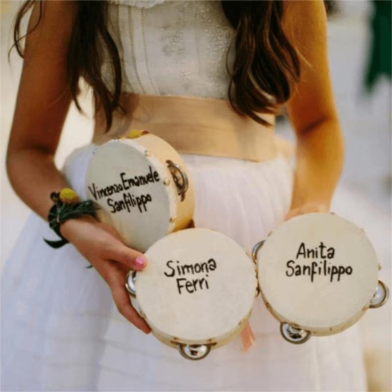 3/5PCS ﻿ Wedding Tambourine Dr - Musical Instrument With Name review and price