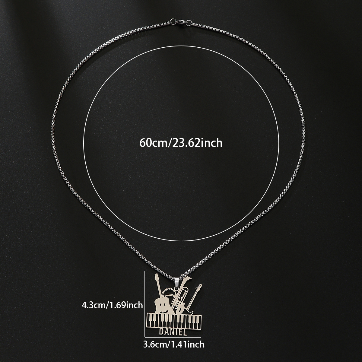 Custom Name Necklaces For Wome - Musical Instrument With Name review and price