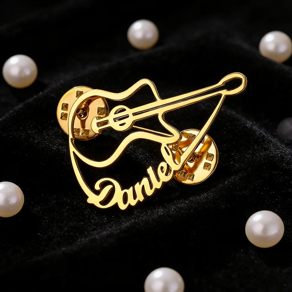 Personalized Violin Brooch Cus - Musical Instrument With Name review and price