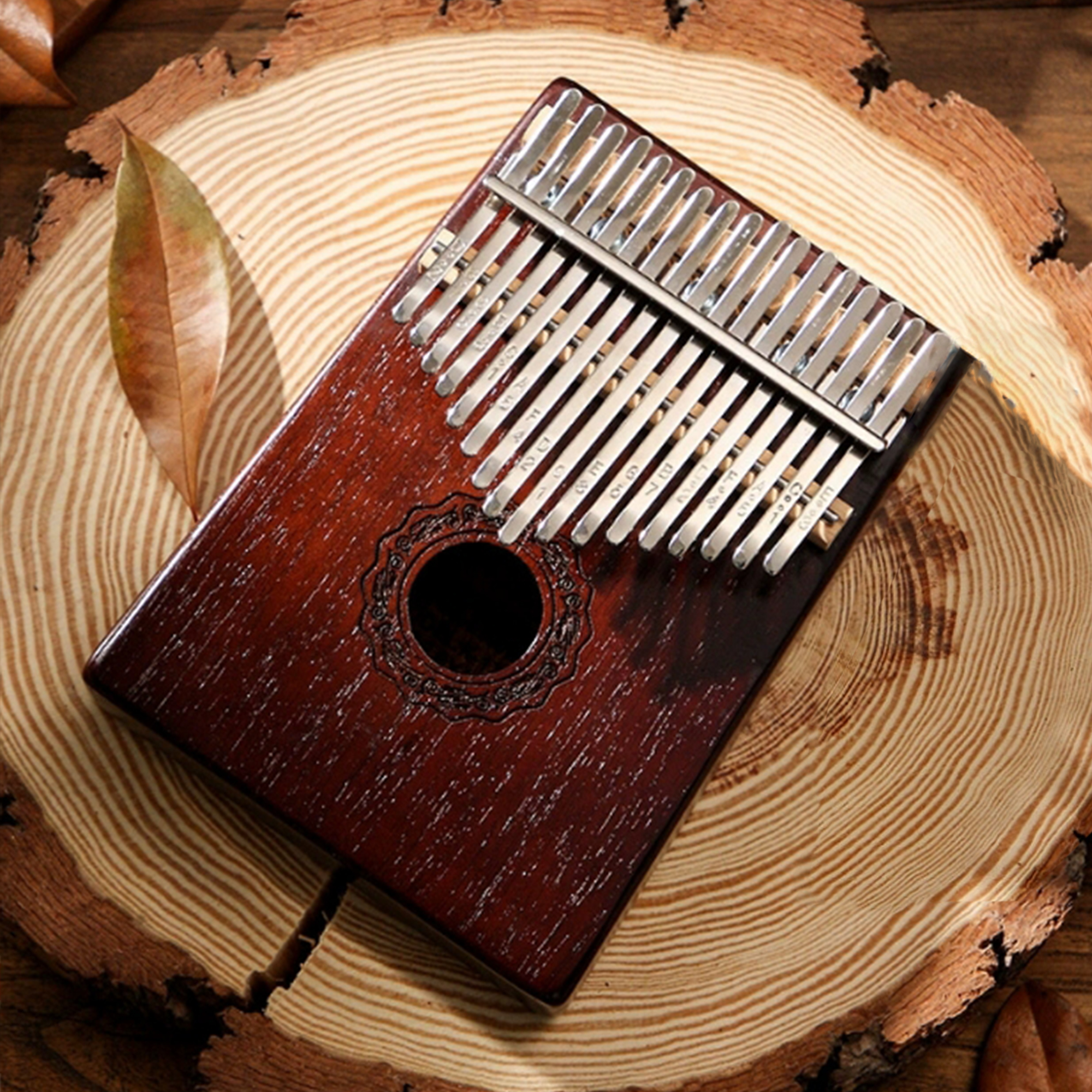 17 Key Portable Kalimba Thumb  - Musical Instrument Easy To Learn For Adults review and price