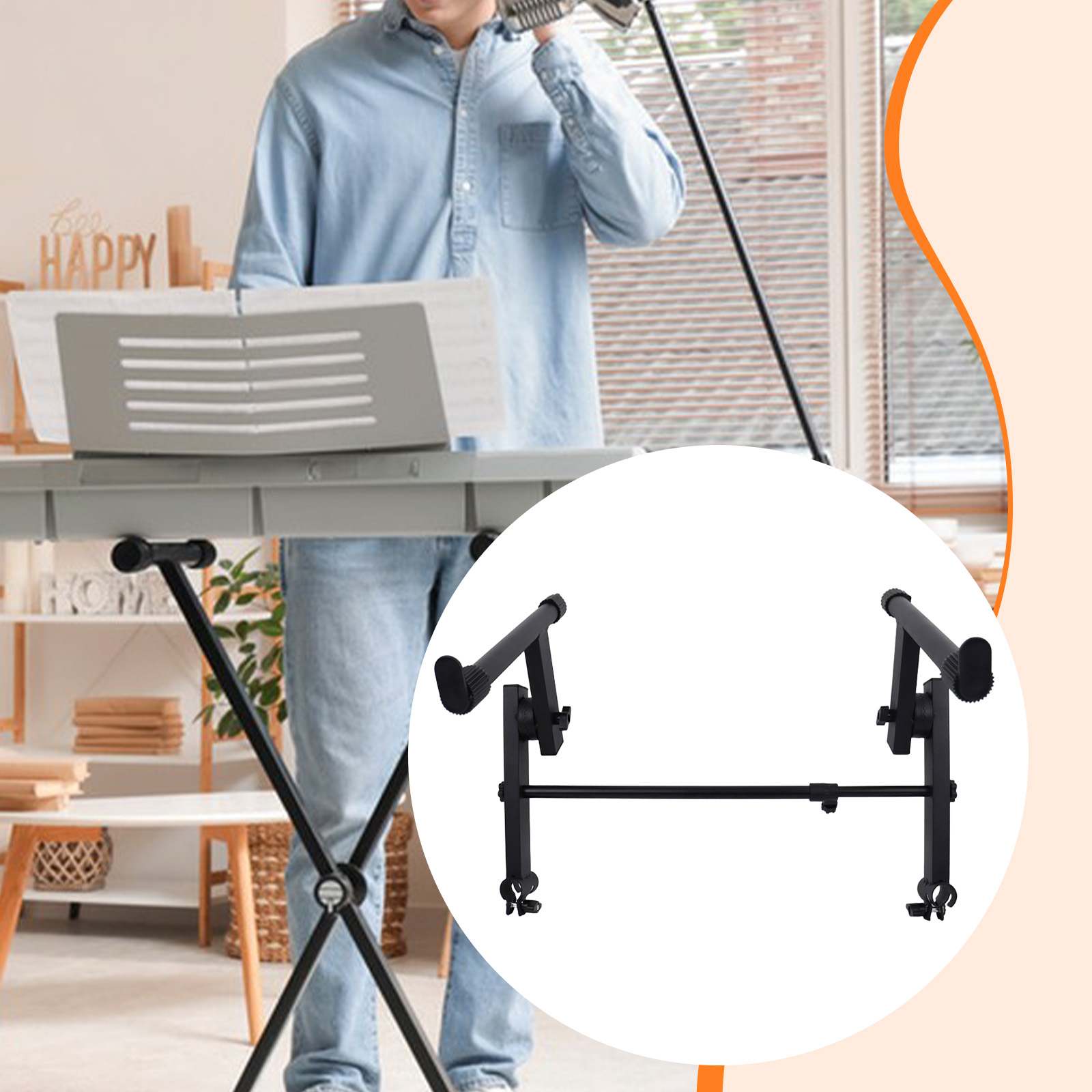 Metal Electric Piano Rack 2 Ti - Musical Instrument Keyboard review and price