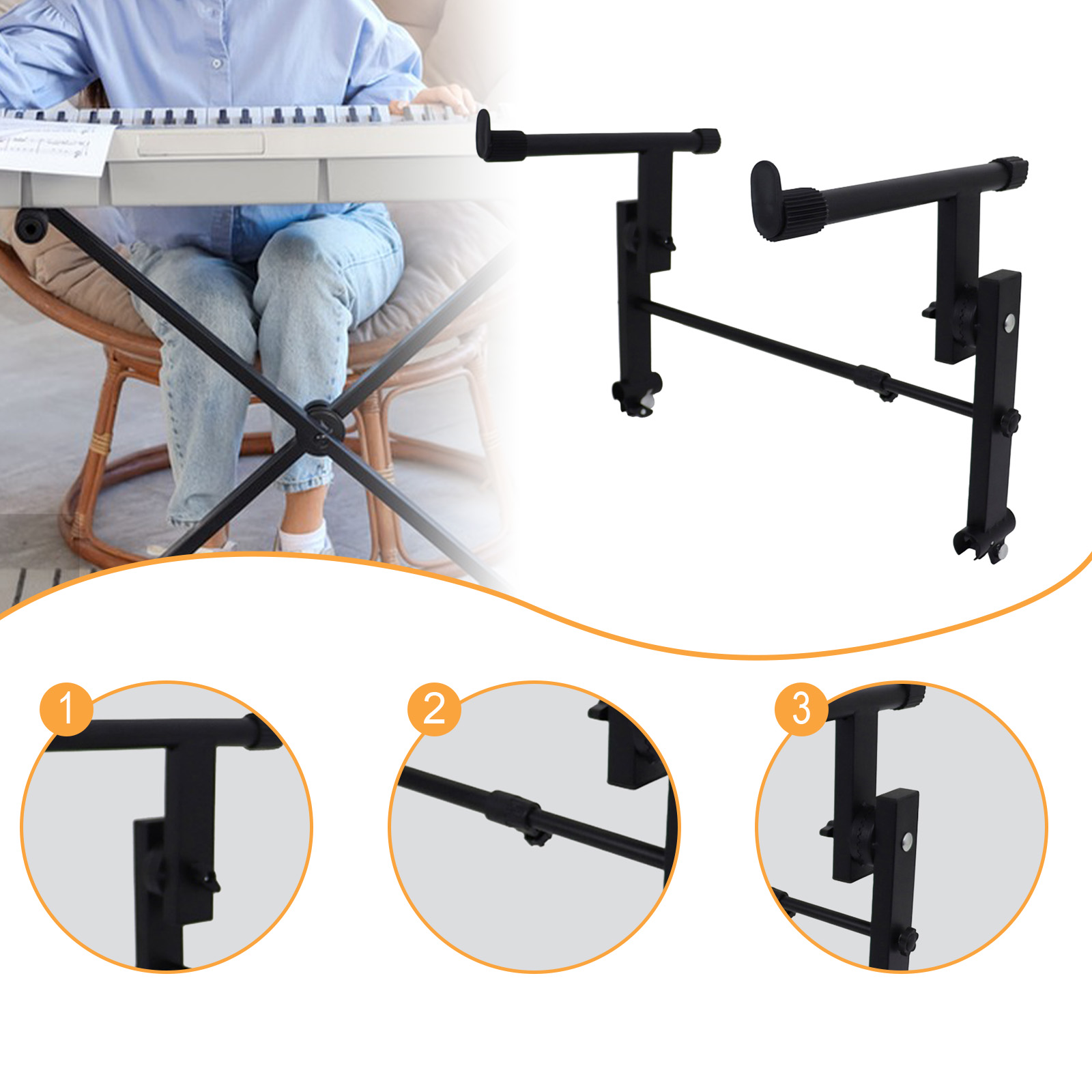Metal Electric Piano Rack 2 Ti - Musical Instrument Keyboard review and price