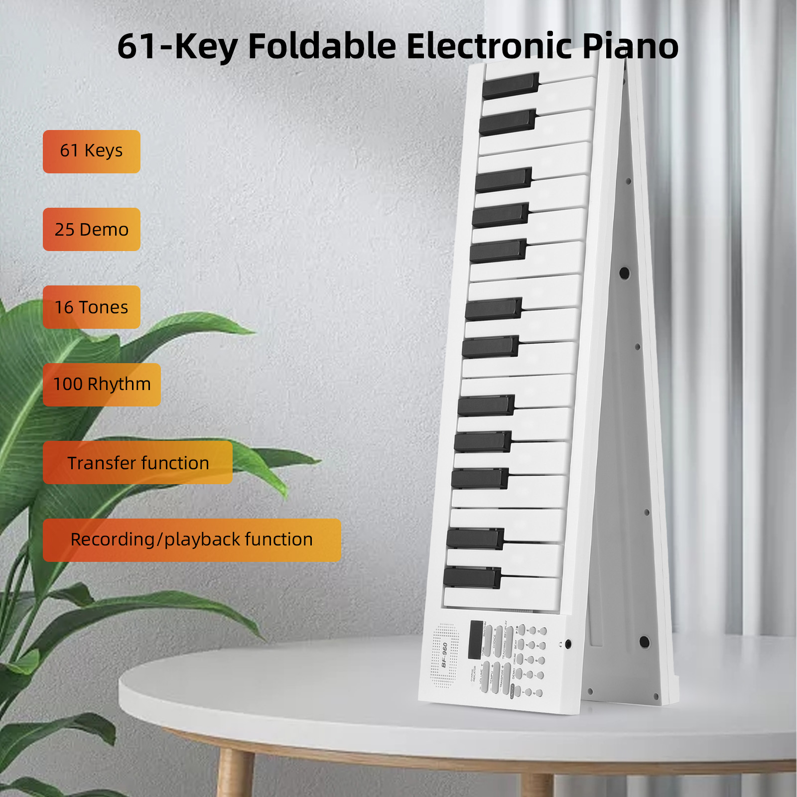 61-Key Foldable Electronic Pia - Musical Instrument Keyboard review and price