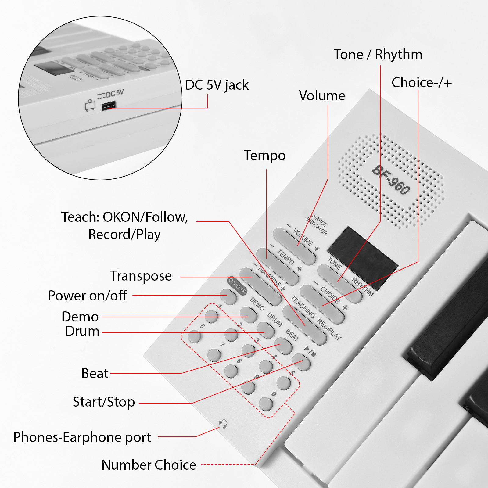 61-Key Foldable Electronic Pia - Musical Instrument Keyboard review and price
