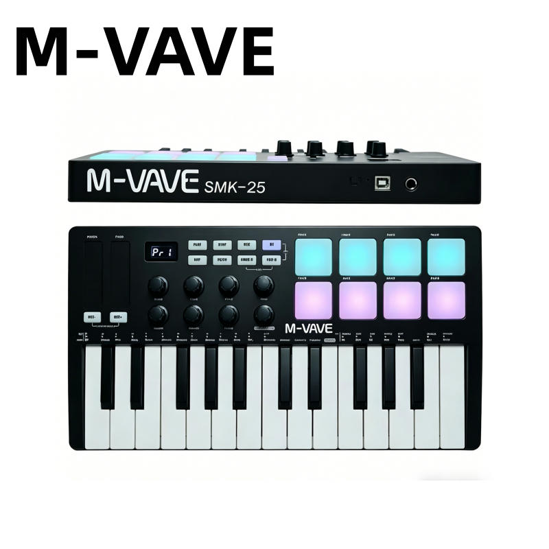 M-VAVE SMK-25 Black Portable M - Musical Instrument Keyboard review and price