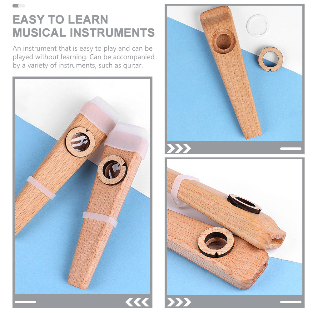 1Set Wooden Kazoo Musical Inst - Musical Instrument Easy To Learn For Adults review and price