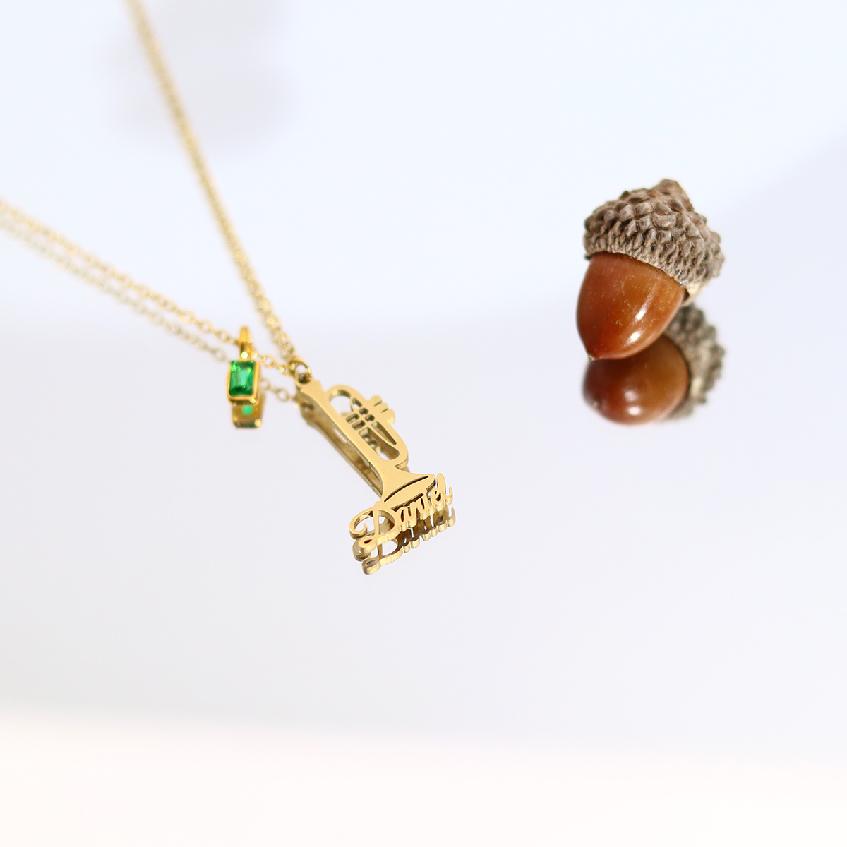 Custom Name Trumpet Necklace S - Musical Instrument With Name review and price
